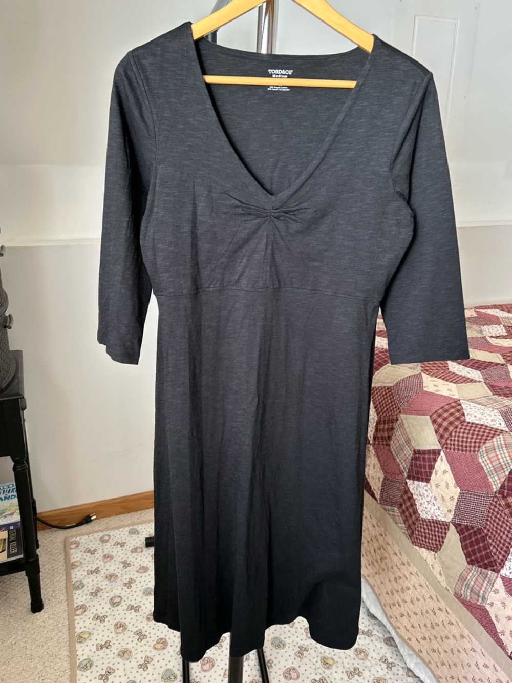 Toad & Co Rosalinda Midi Dress Black Medium